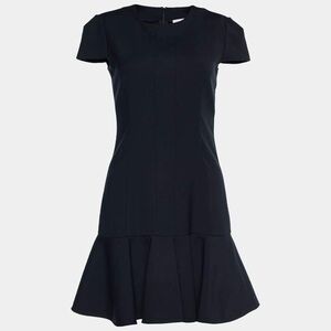 RED Valentino Black Jersey Short Sleeve Dress